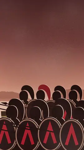 A wall of Spartan shields